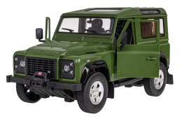 Defender zielony RASTAR model 1:14 Zdalnie sterowanie auto + Pilot 2,4 GHz + Ręcznie otwierane drzwi