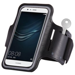 Armband do biegania opaska na ramię na telefon smartfon 6 cali czarny HURTEL