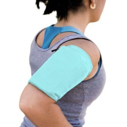 Opaska na ramię do biegania ćwiczeń fitness armband L niebieska HURTEL