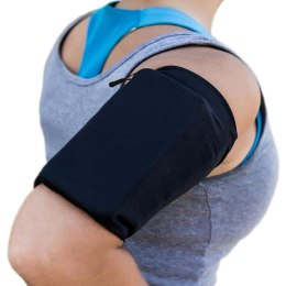Opaska na ramię do biegania ćwiczeń fitness armband M czarna HURTEL