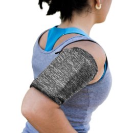 Opaska na ramię do biegania ćwiczeń fitness armband S szara HURTEL