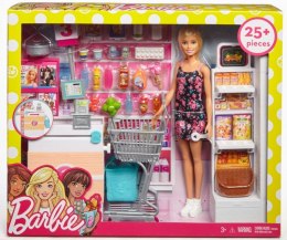 Lalka Barbie + supermarket Mattel
